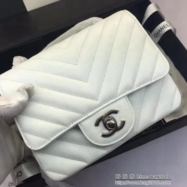 香奈兒CHANEL 升級版V線1115進口球紋皮單肩斜挎鏈條包 DSC1803